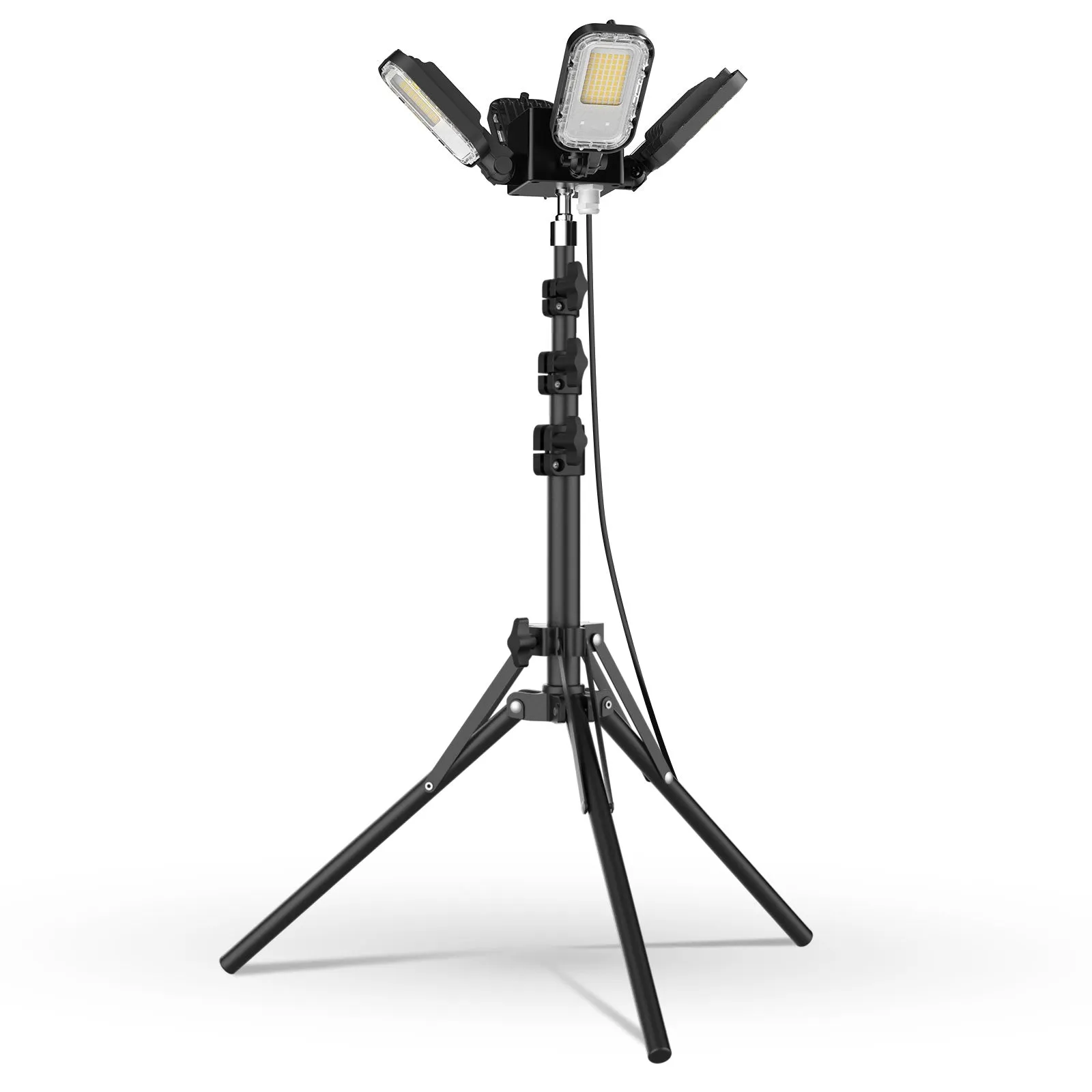 100W Adjustable 4-Head Work Light with Stand