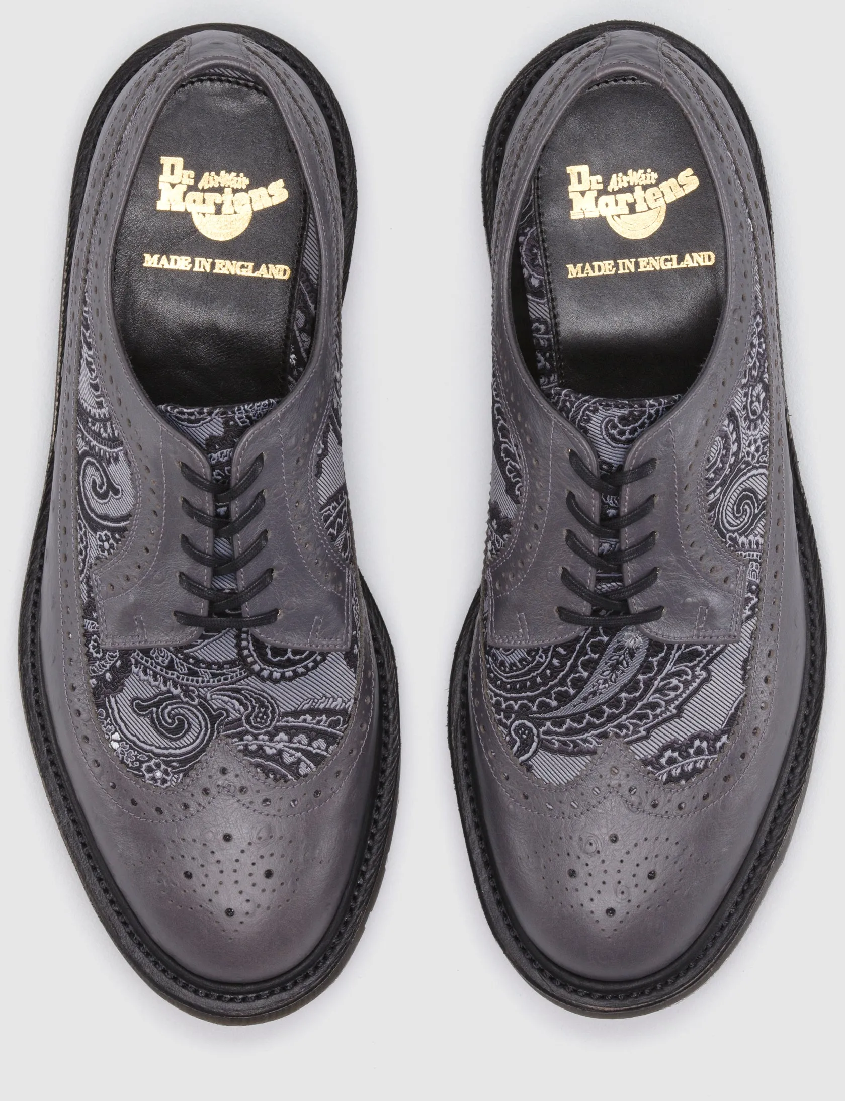 3989 GREY GREY OSTRICH AMBI PAISLEY SILK OXFORD MIE