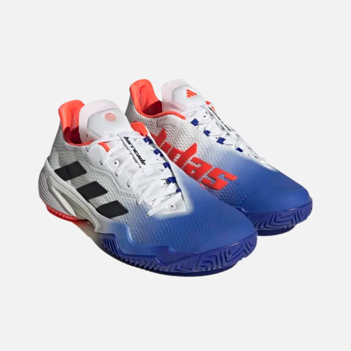 Adidas Barricade Tennis Shoes -Lucid Blue / Core Black / Solar Red