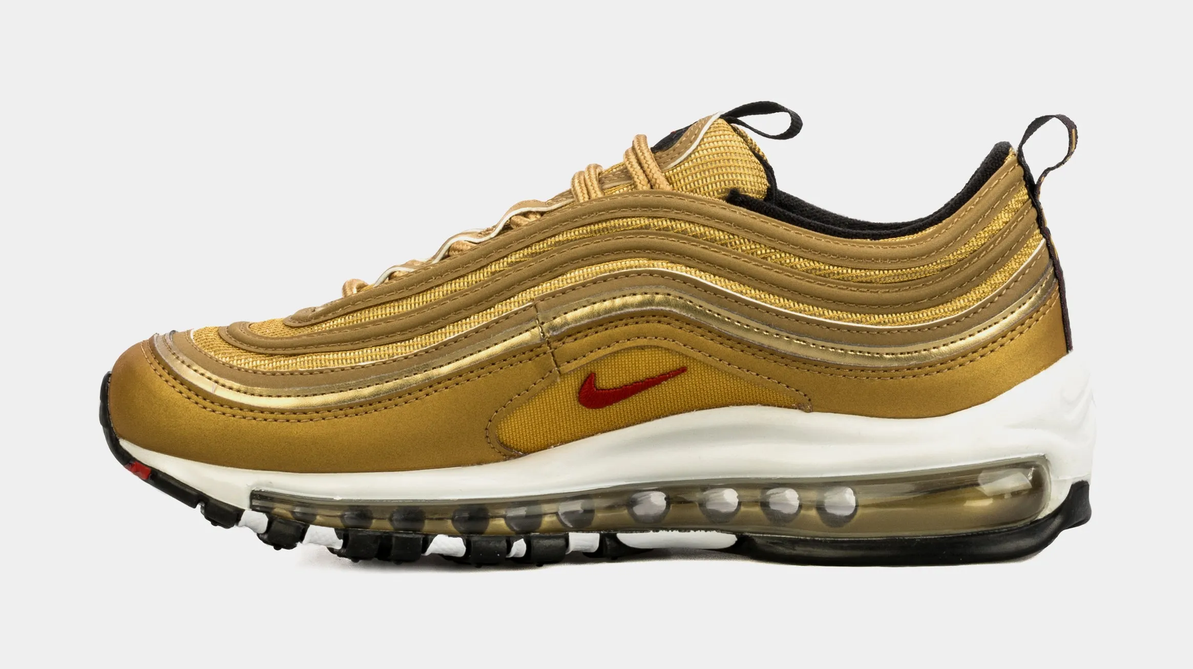 Air Max 97 Gold Bullet Grade School Lifestyle Shoes (Gold)