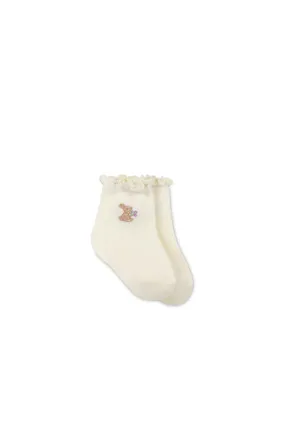 Alison Sock - Bunny Parchment