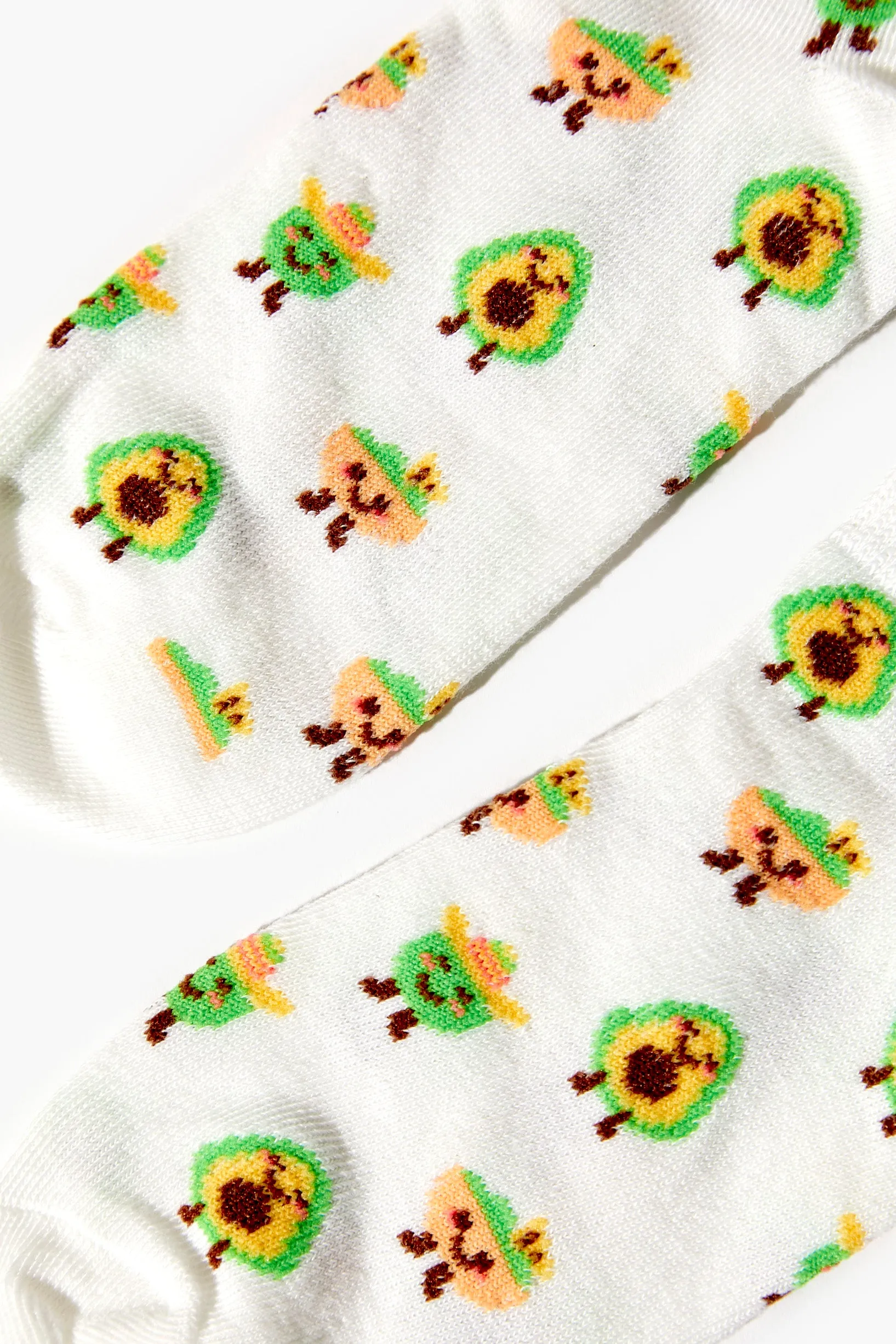 Avocado Print Ankle Socks