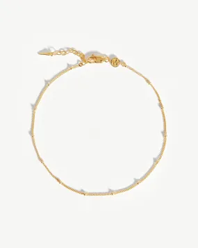 Bobble Chain Anklet | 18ct Gold Plated Vermeil