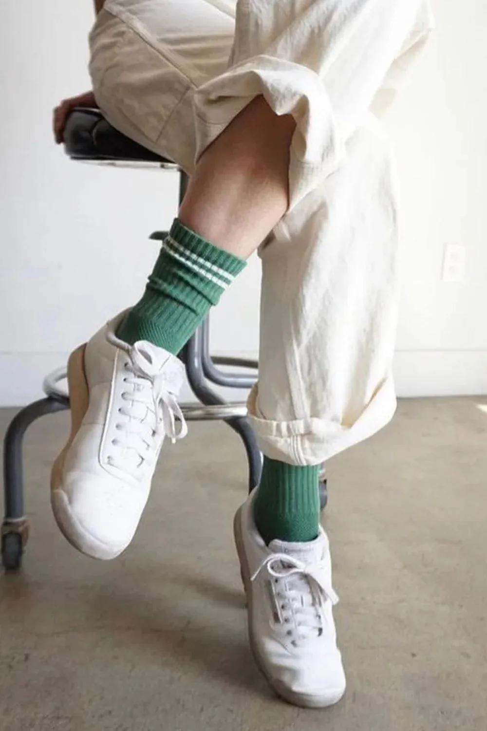 Boyfriend Socks - Moss