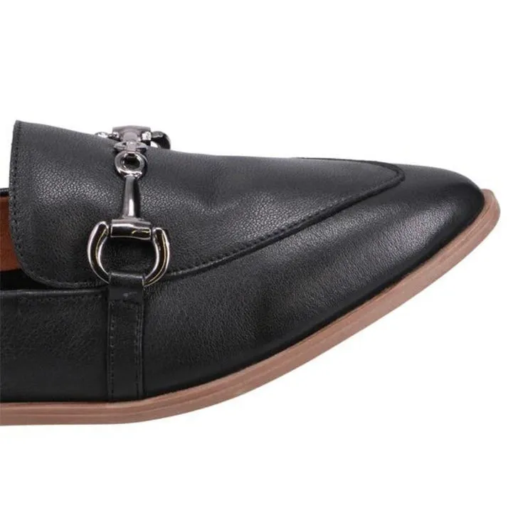 Bueno Bowie Leather Shoe | Black