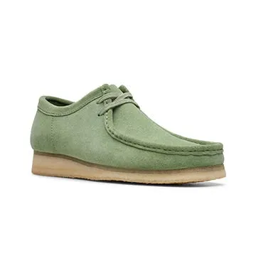 Clarks Wallabee Mens Shoes Cactus Green