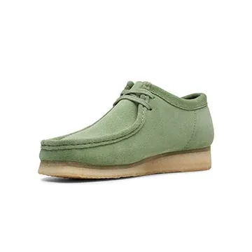 Clarks Wallabee Mens Shoes Cactus Green