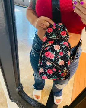 Floral and Polka Dot Sling Bag