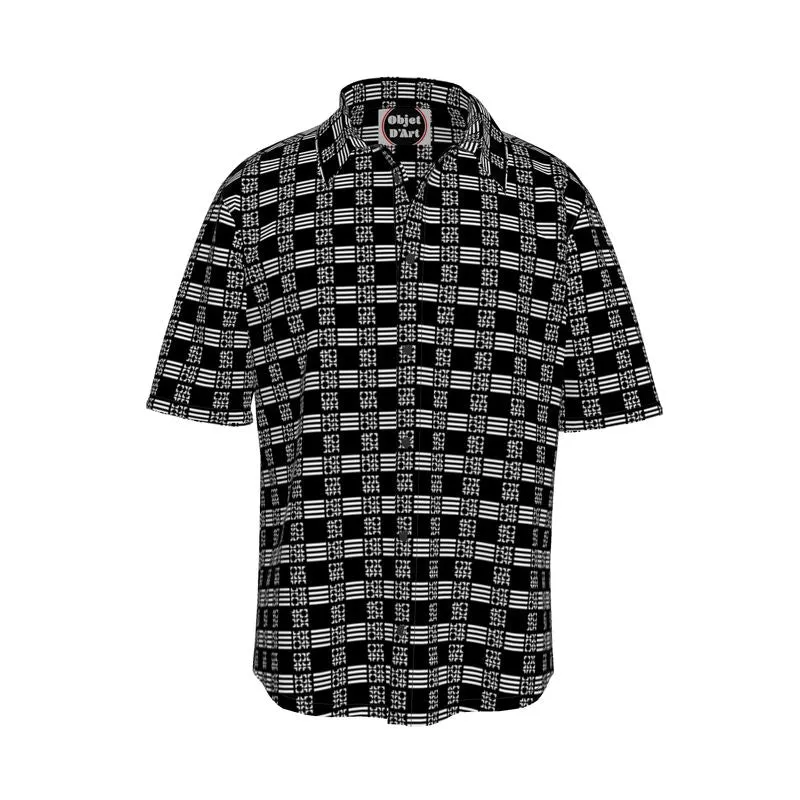 Grid Pattern Short Sleeve Shirt