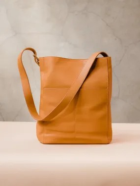 Jacklyn Work Tote - Cognac