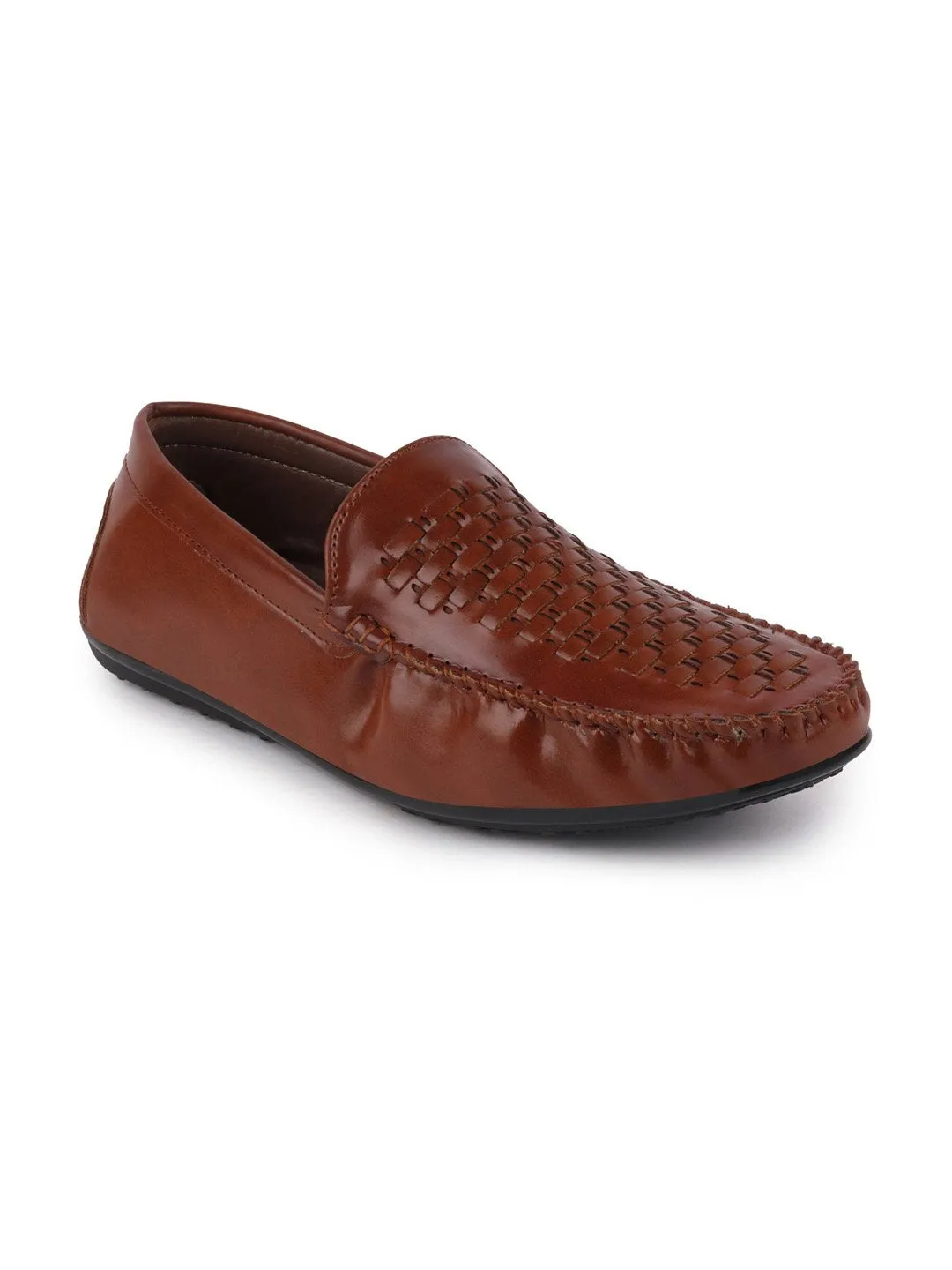 Men Brown Casual Slip-On Loafers