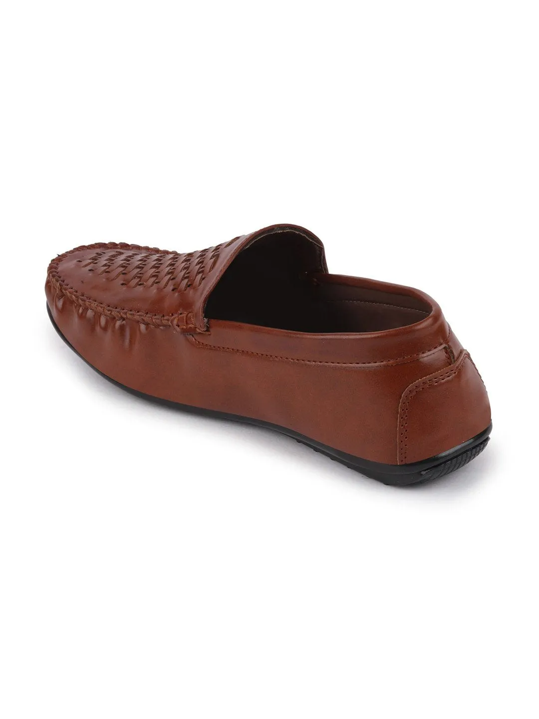 Men Brown Casual Slip-On Loafers