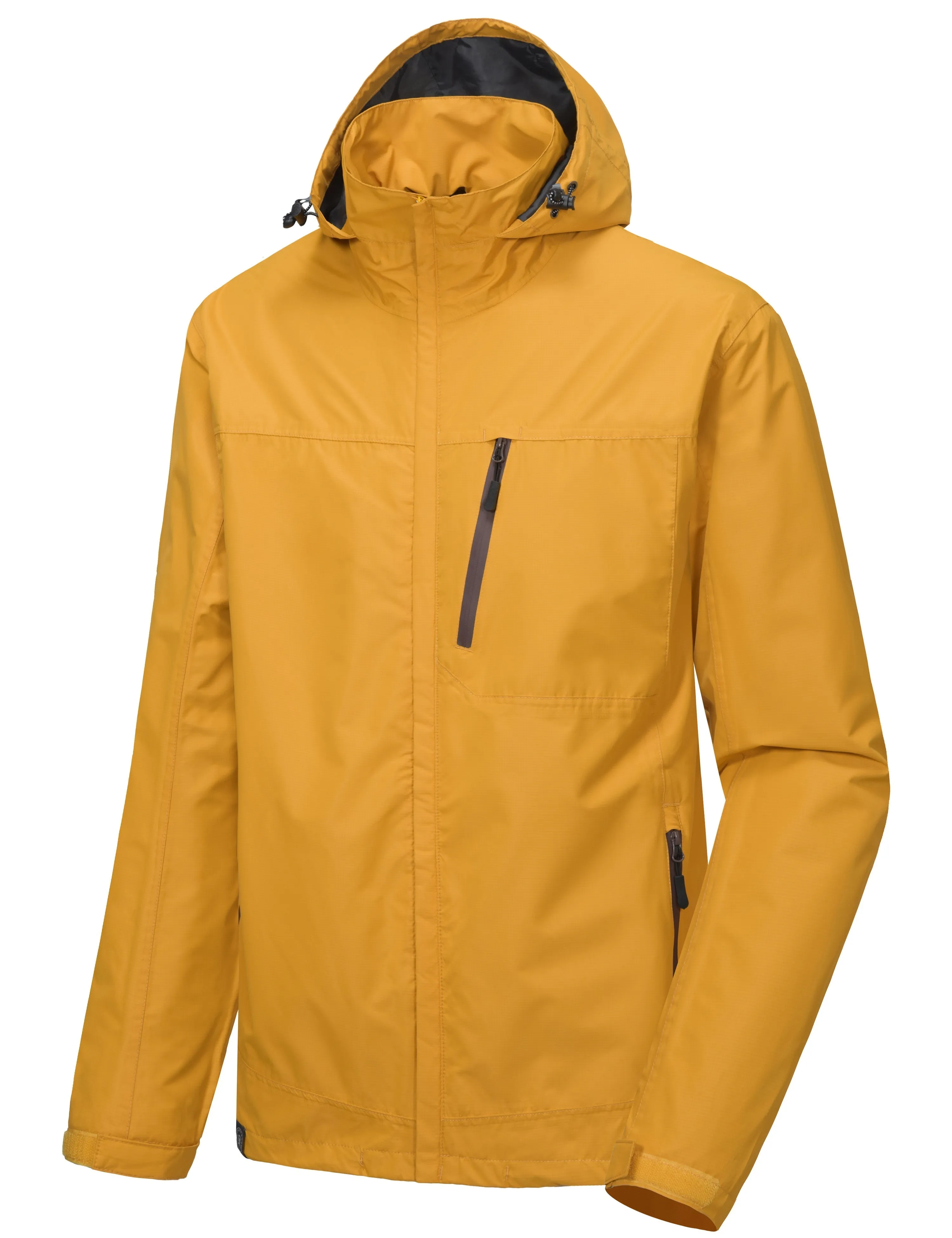 Men's Waterproof Hooded Hiking Travel Rain Shell Jacket