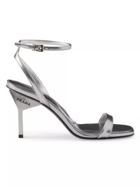 Prada Metallic Leather Sandal