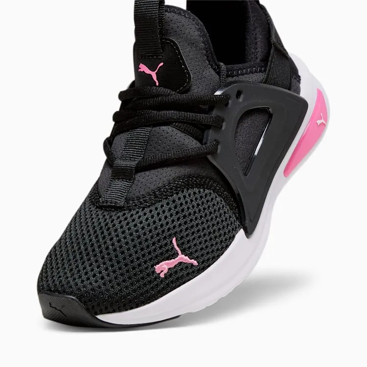 PUMA JUNIOR ENZO BLACK/PINK SHOES