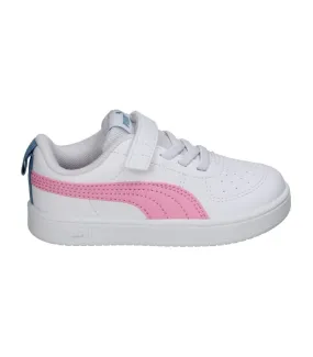 PUMA KIDS RICKIE WHITE/PINK SHOES