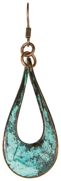 Rain - Patina Teardrop Earring