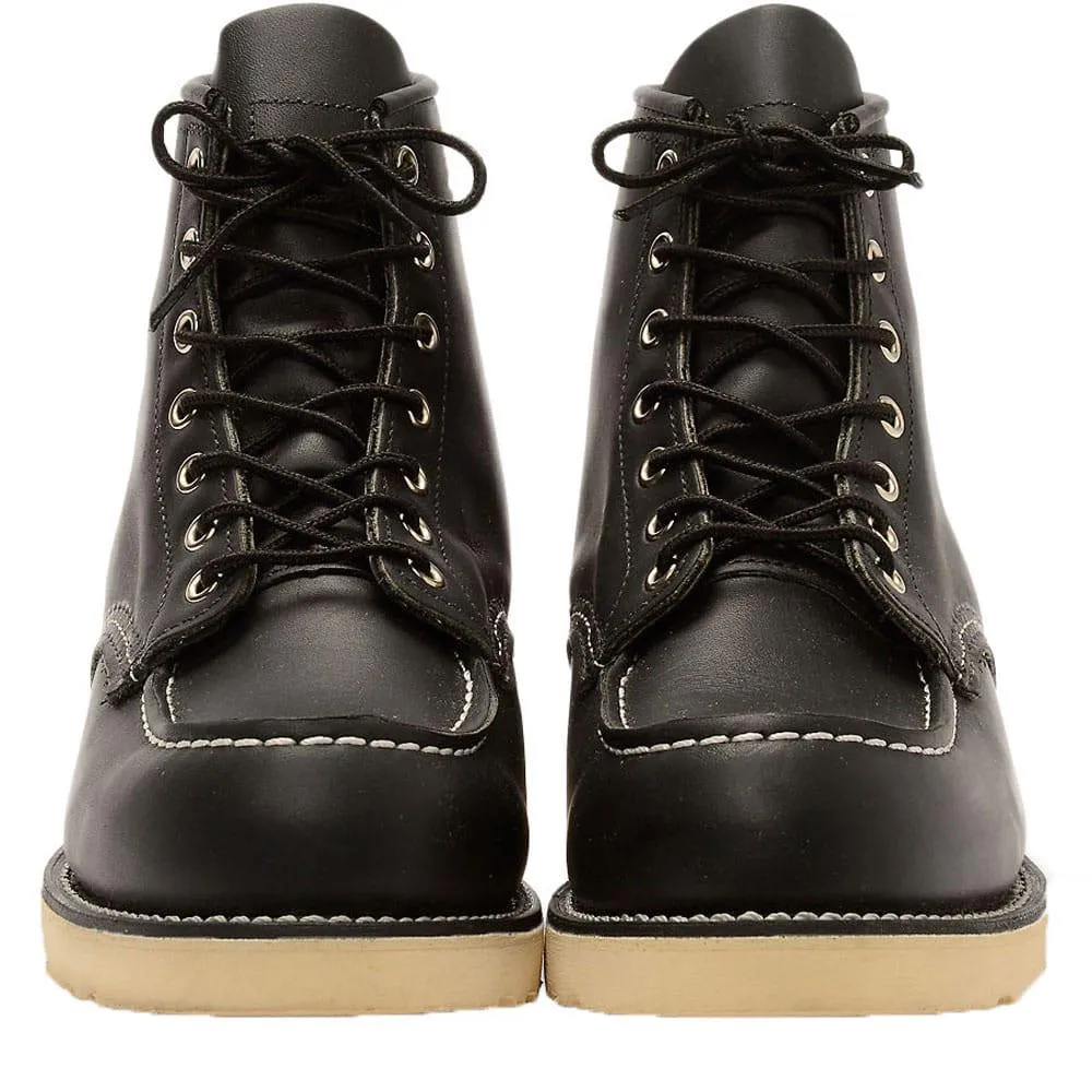 Red Wing 8130 Heritage Work 6" Moc Toe Boot - Black