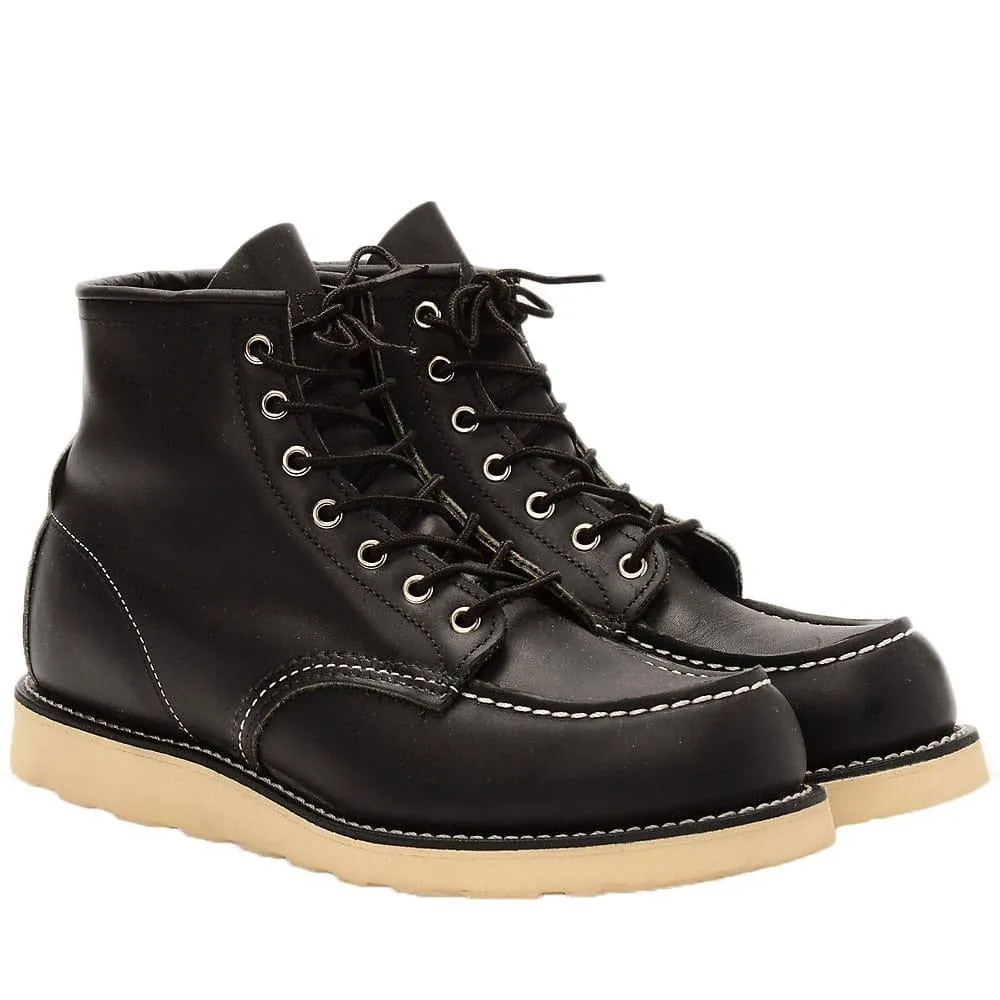 Red Wing 8130 Heritage Work 6" Moc Toe Boot - Black