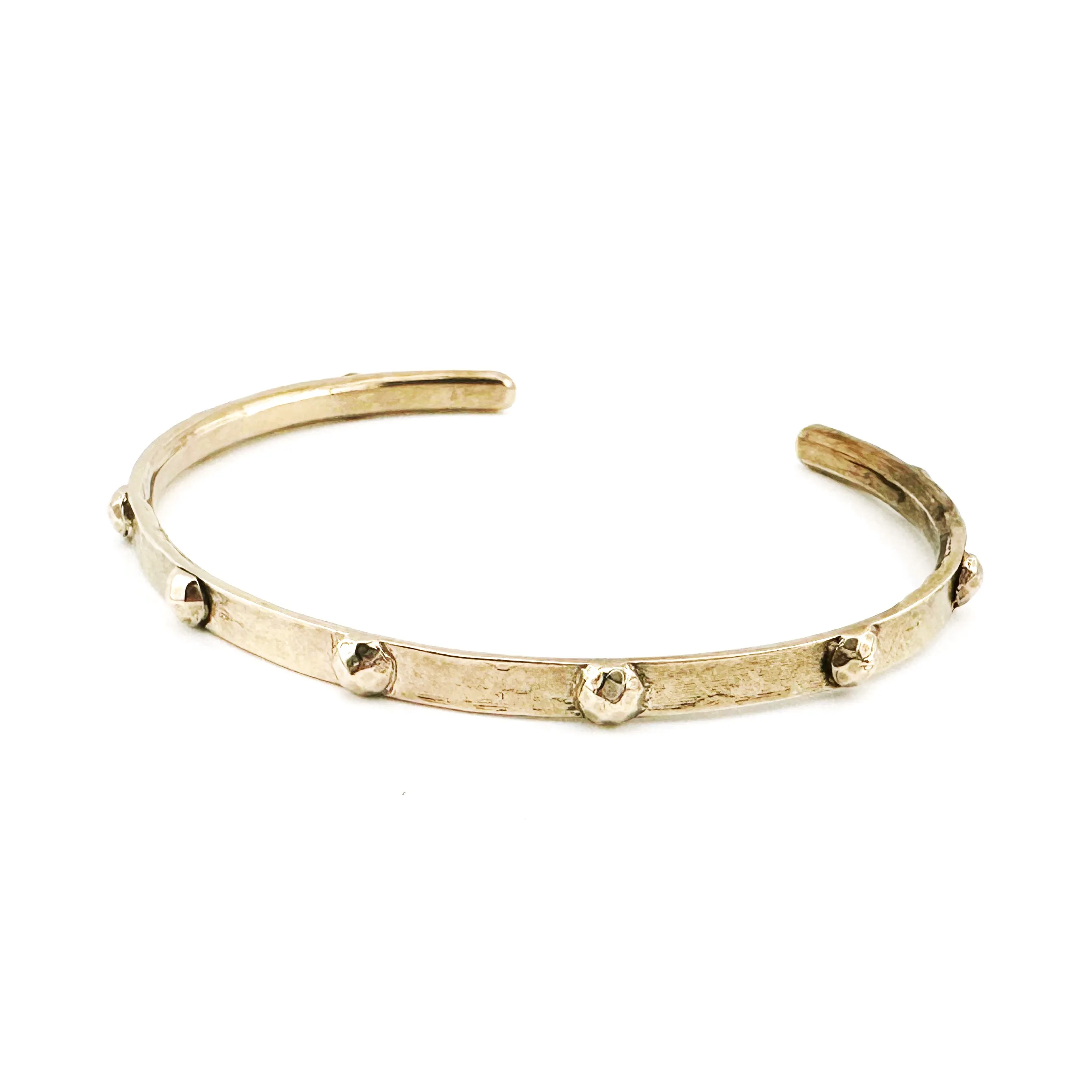 RIVETED Cuff Bracelet - Gold