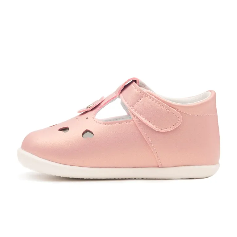 ROSIE light pink baby girls t-bars