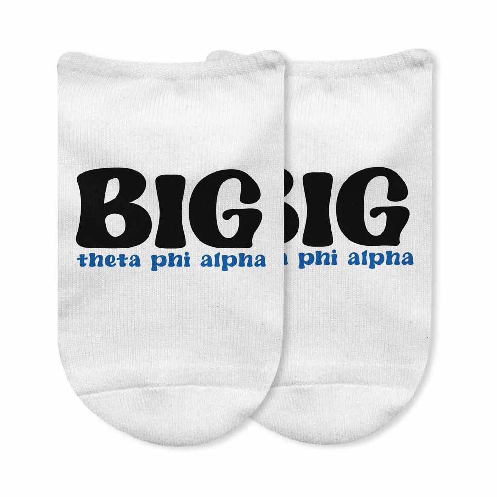 Theta Phi Alpha No Show Socks for Bigs and Littles